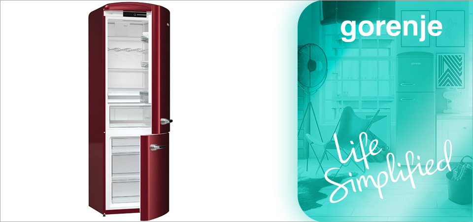 Ретро-холодильник ORK192R в интерьере