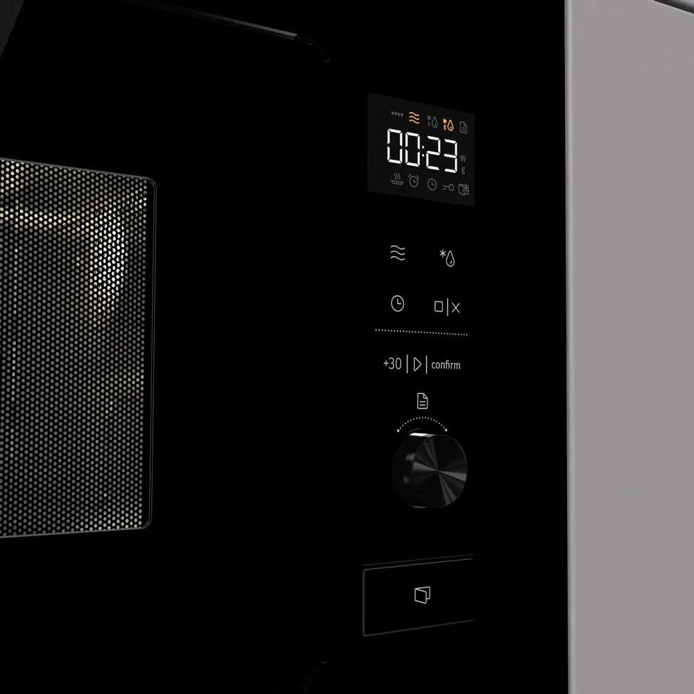 Встраиваемая микроволновая печь Gorenje BM201M2TBG черный, 20 л, 800 Вт, переключатели - сенсор, поворотный механизм, фото12