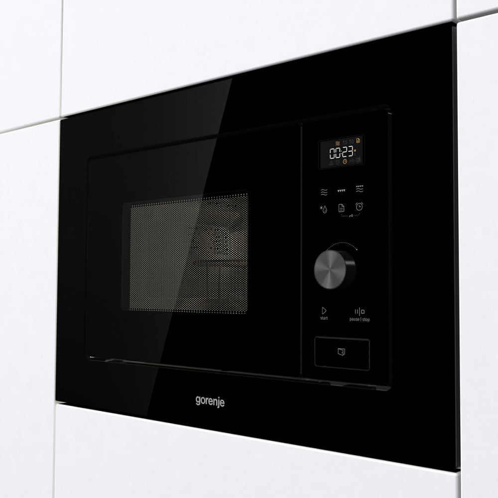 Встраиваемая микроволновая печь GORENJE BM201AG1BG черный, 20 л, 800 Вт, переключатели - сенсор, поворотный механизм, фото11