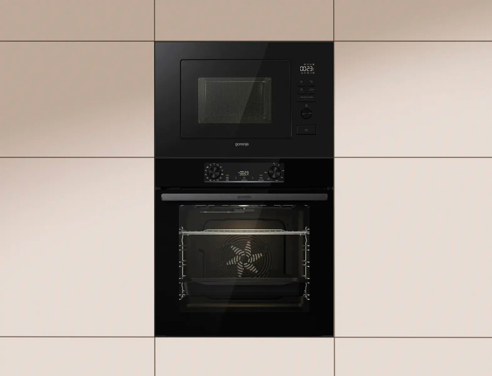 Встраиваемая микроволновая печь Gorenje BM201M2TBG черный, 20 л, 800 Вт, переключатели - сенсор, поворотный механизм, фото8