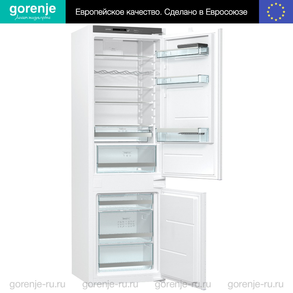 Встраиваемый двухкамерный холодильник Gorenje NRKI4182A1 фото Купить Встраиваемый двухкамерный холодильник Gorenje NRKI4182A1