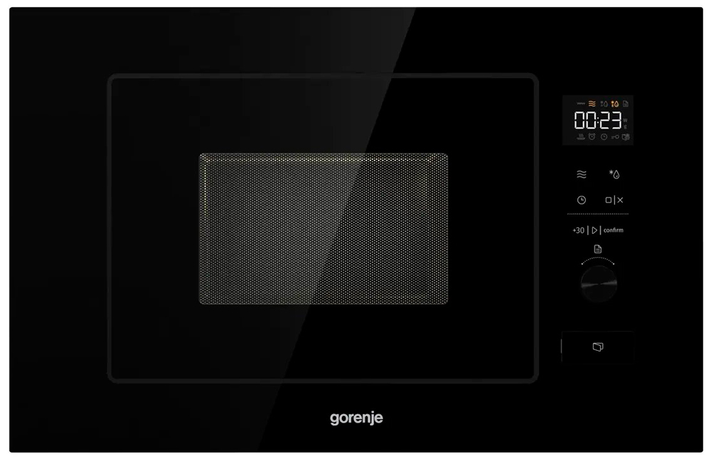 Встраиваемая микроволновая печь Gorenje BM201M2TBG черный, 20 л, 800 Вт, переключатели - сенсор, поворотный механизм, фото3