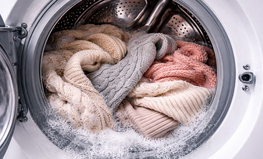 Стирка шерсти