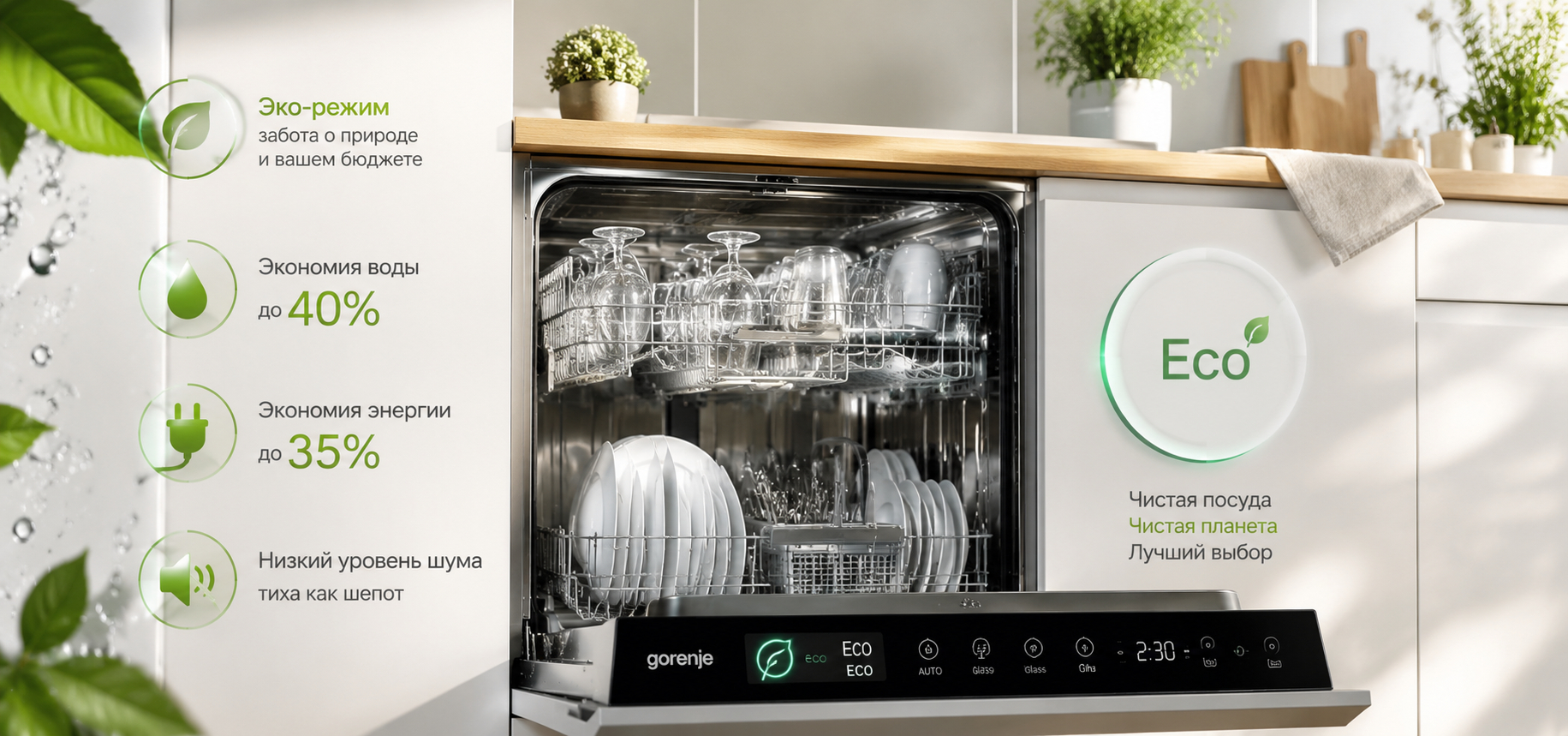 Экологичные посудомойки Горенье