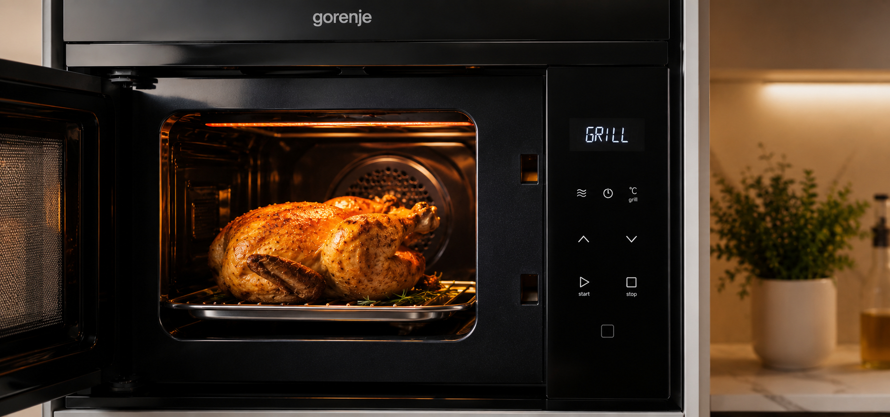 Гриль в микроволновке Gorenje