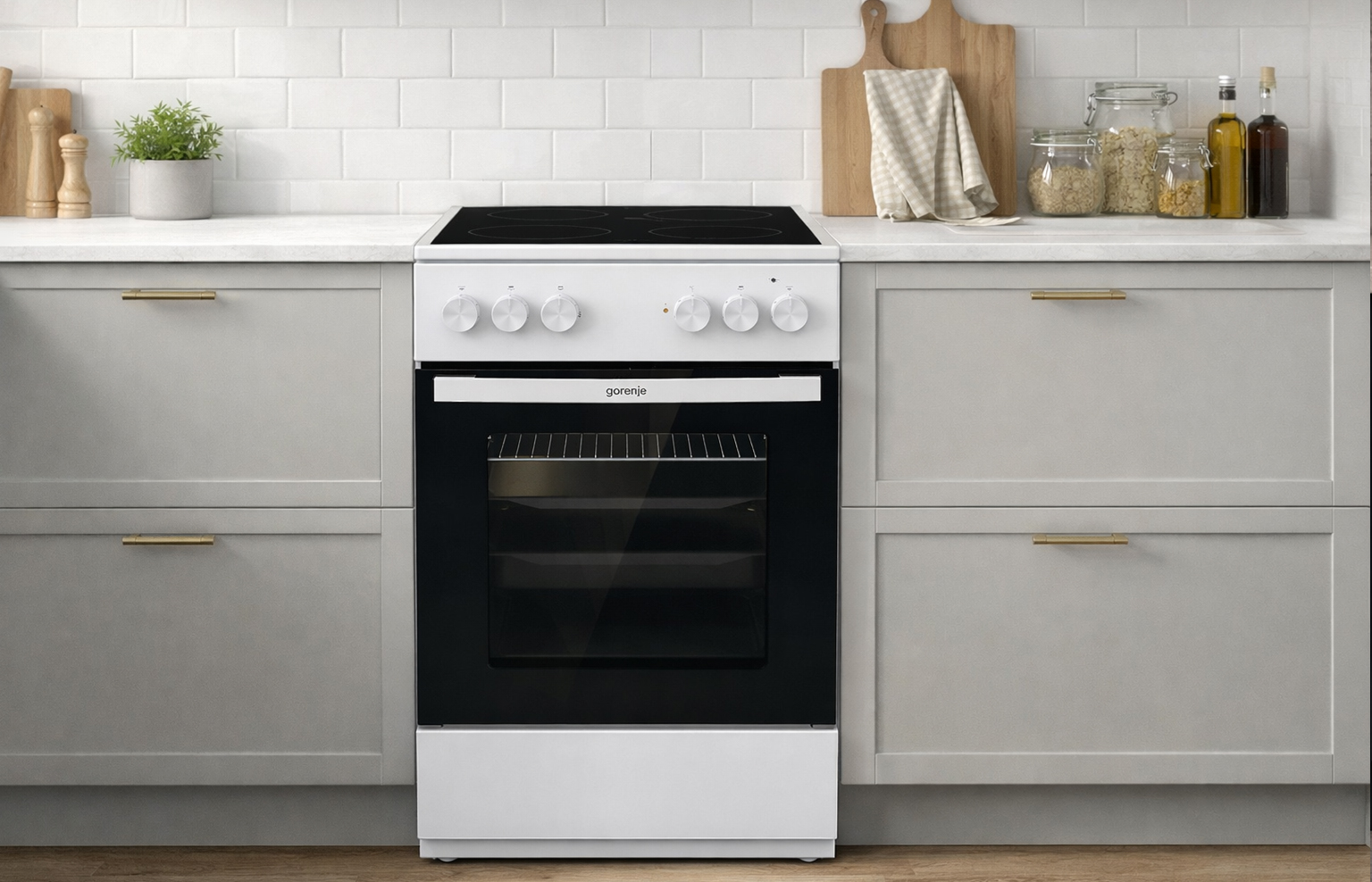 Работа с газовой плитой Gorenje