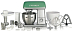 Купить Кухонная машина Gorenje MMC1000RLG  preview 2