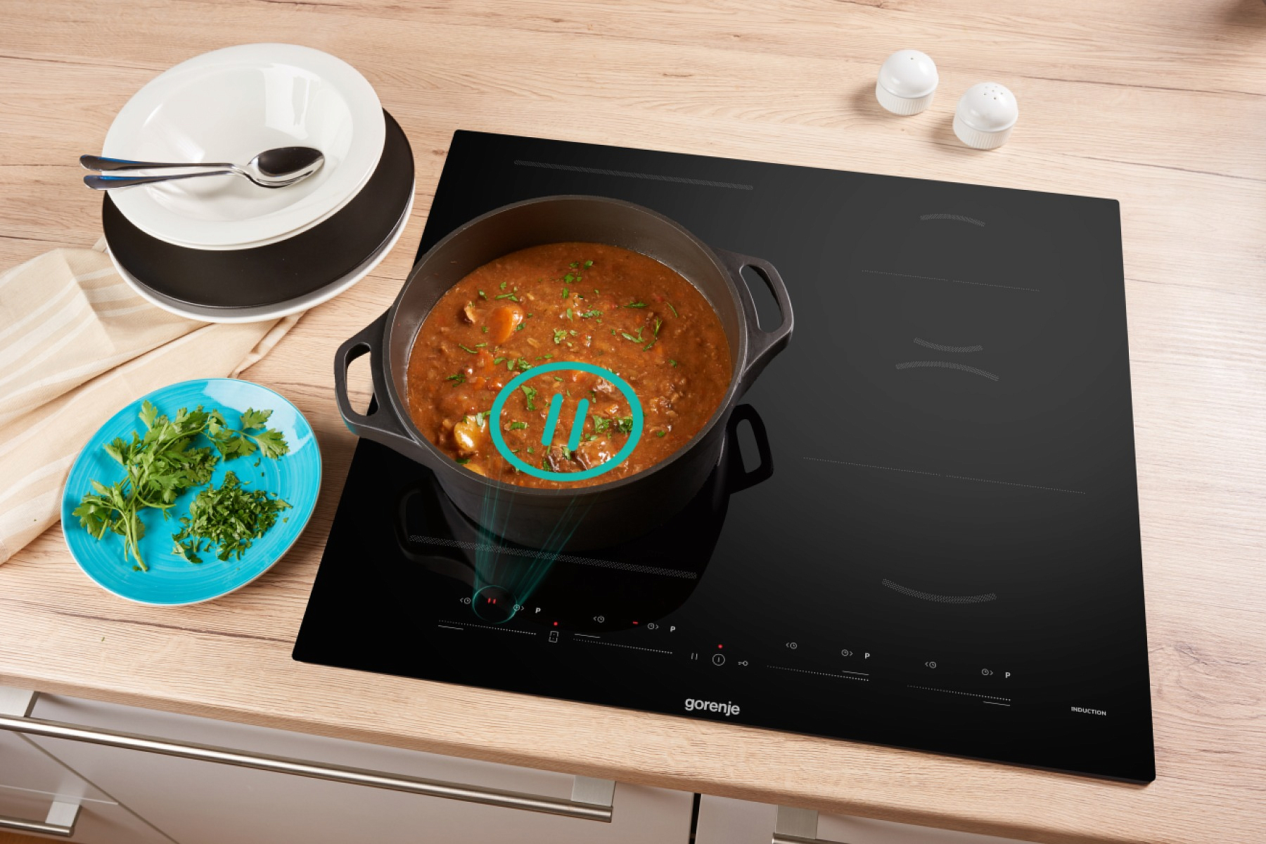 Независимая индукционная варочная панель Gorenje GI6442BSCE preview 11