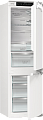 Встраиваемый двухкамерный холодильник Gorenje NRKI517E82WF