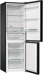 Отдельностоящий двухкамерный холодильник Gorenje NRK6192ABK4