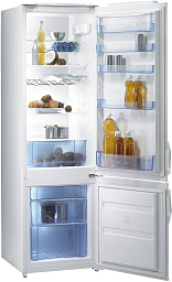 Отдельностоящий двухкамерный холодильник Gorenje RK 41200 W