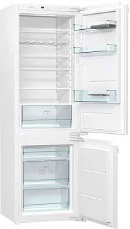 Встраиваемый двухкамерный холодильник Gorenje NRKI 2181 E1 у официального дилера в Москве по цене 76860 руб. с официальной гарантией производителя, смотрите инструкции и отзывы на встраиваемый холодильник Горенье NRKI2181E1