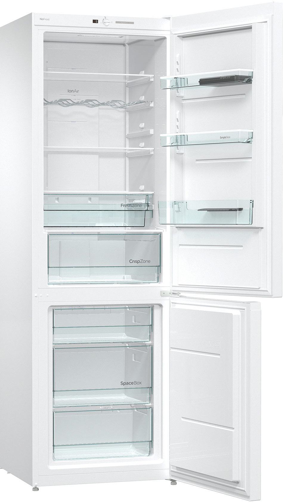 Отдельностоящий двухкамерный холодильник Gorenje NRK6191GHW4 preview 2