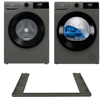 Комплект Gorenje (WNHPI84AS/AR, D2HNE82/C, SKHNE80S/C) – стиральная и сушильная машина Горенье набором у официального дилера в Москве по цене 106130 руб. с официальной гарантией производителя