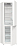 Отдельностоящий двухкамерный холодильник Gorenje NRK6191EW4