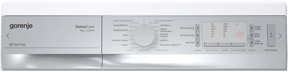Узкая стиральная машина Gorenje WS 6 Z23W preview 2