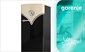 Холодильник Gorenje Retro OBRB153 в дизайне Volkswagen