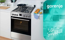 Размеры и функции плит Gorenje