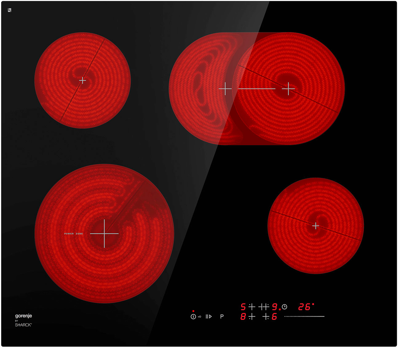 Независимая стеклокерамическая варочная панель Gorenje ECS648ST preview 2
