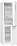 Отдельностоящий двухкамерный холодильник Gorenje NRK6192AW4