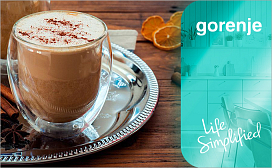 Как приготовить раф в кофемашине Gorenje?