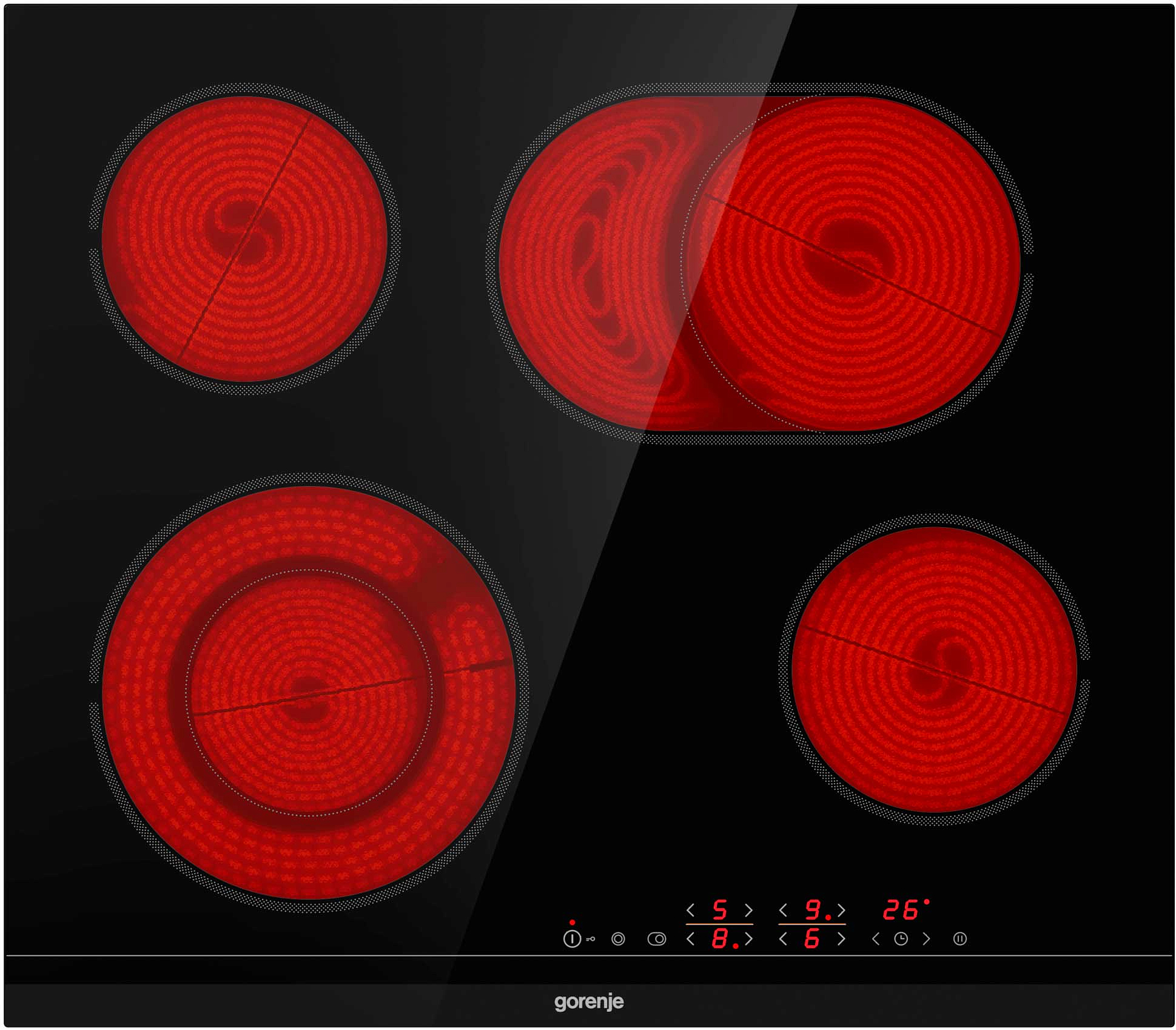 Независимая стеклокерамическая варочная панель Gorenje ECT643BCSC preview 2