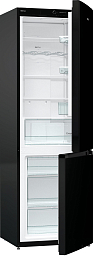 Отдельностоящий двухкамерный холодильник Gorenje NRK6192CBK4