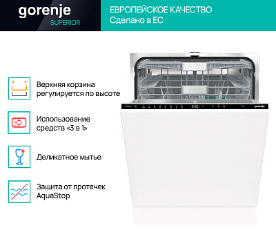 Встраиваемая посудомоечная машина Gorenje GV663C61 у официального ...