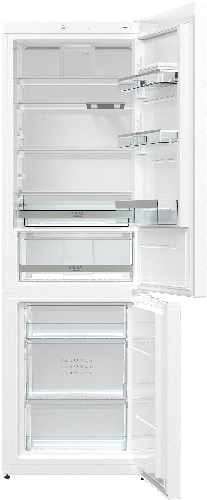 Отдельностоящий двухкамерный холодильник Gorenje RK611SYW4 preview 5