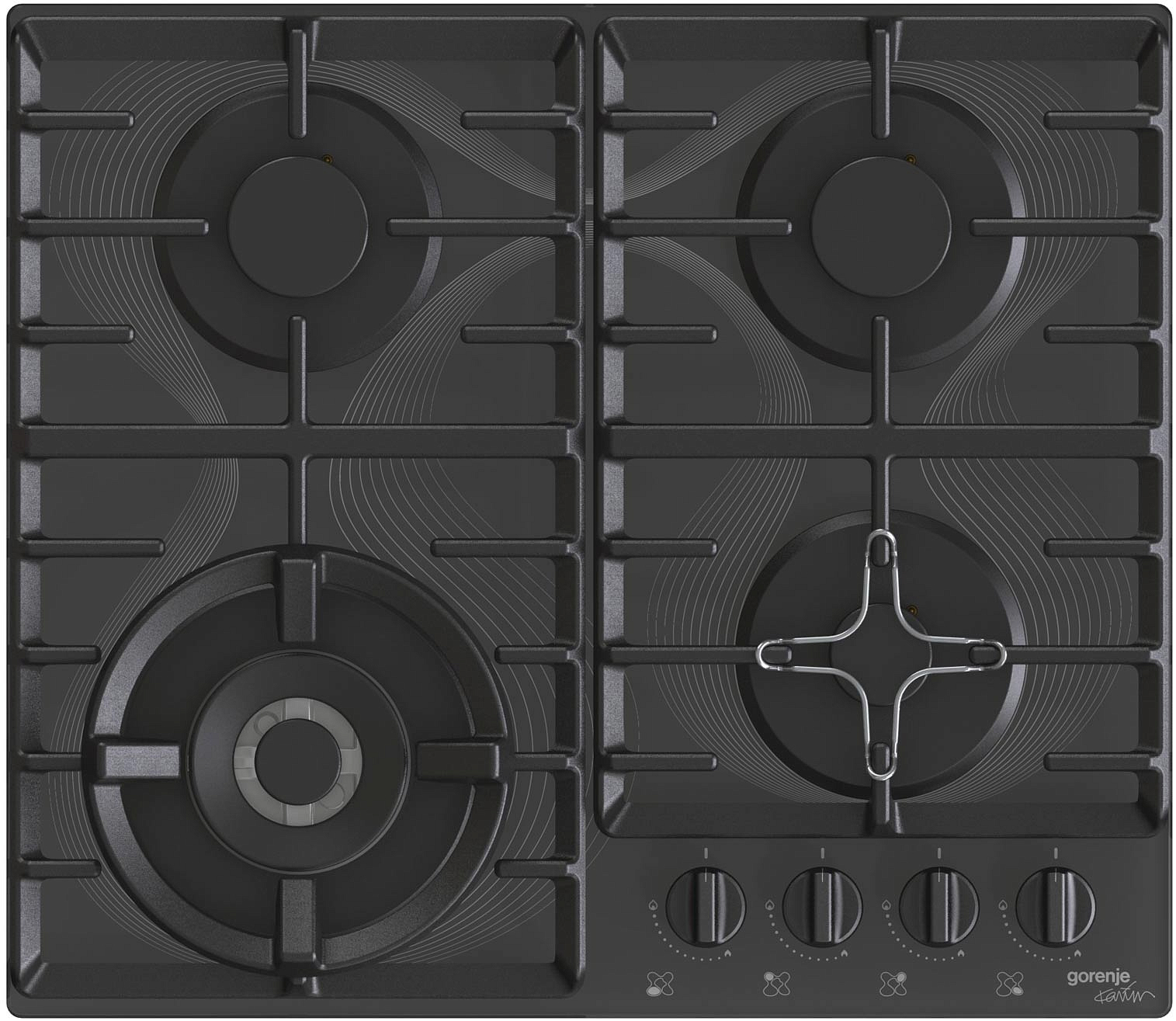 Независимая газовая варочная панель Gorenje GTW641KRB preview 1