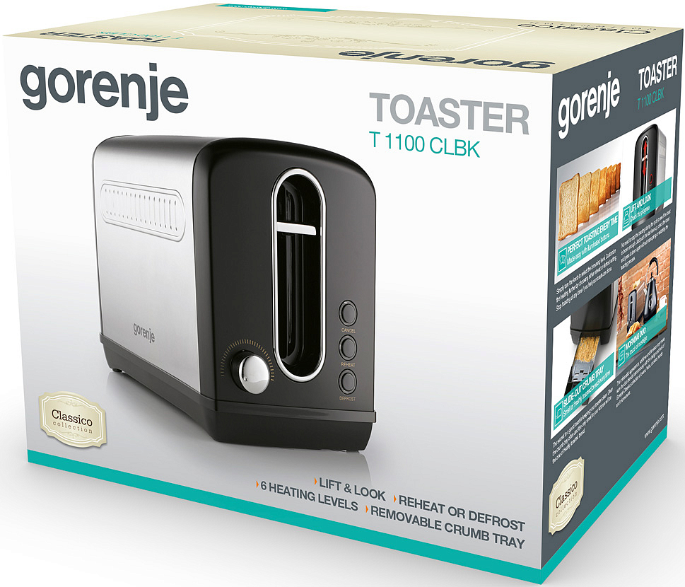 Тостер Gorenje T1100CLBK preview 5