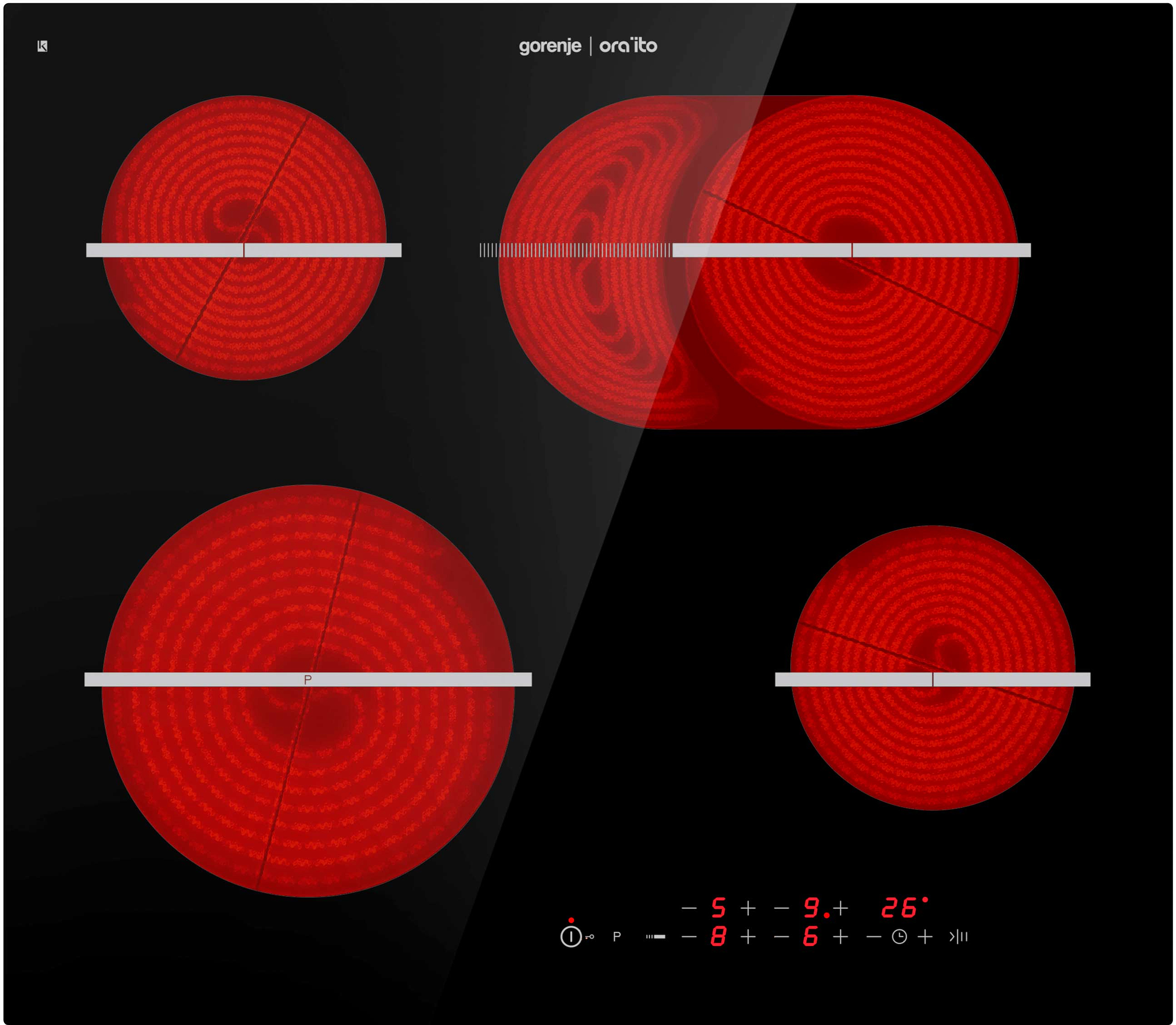 Независимая электрическая варочная панель Gorenje ECT648ORAB preview 2